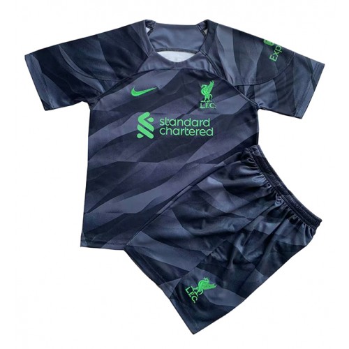 Maillot de foot Liverpool Gardien de but Extérieur enfant 2023-24 Manches Courte (+ pantalon court)